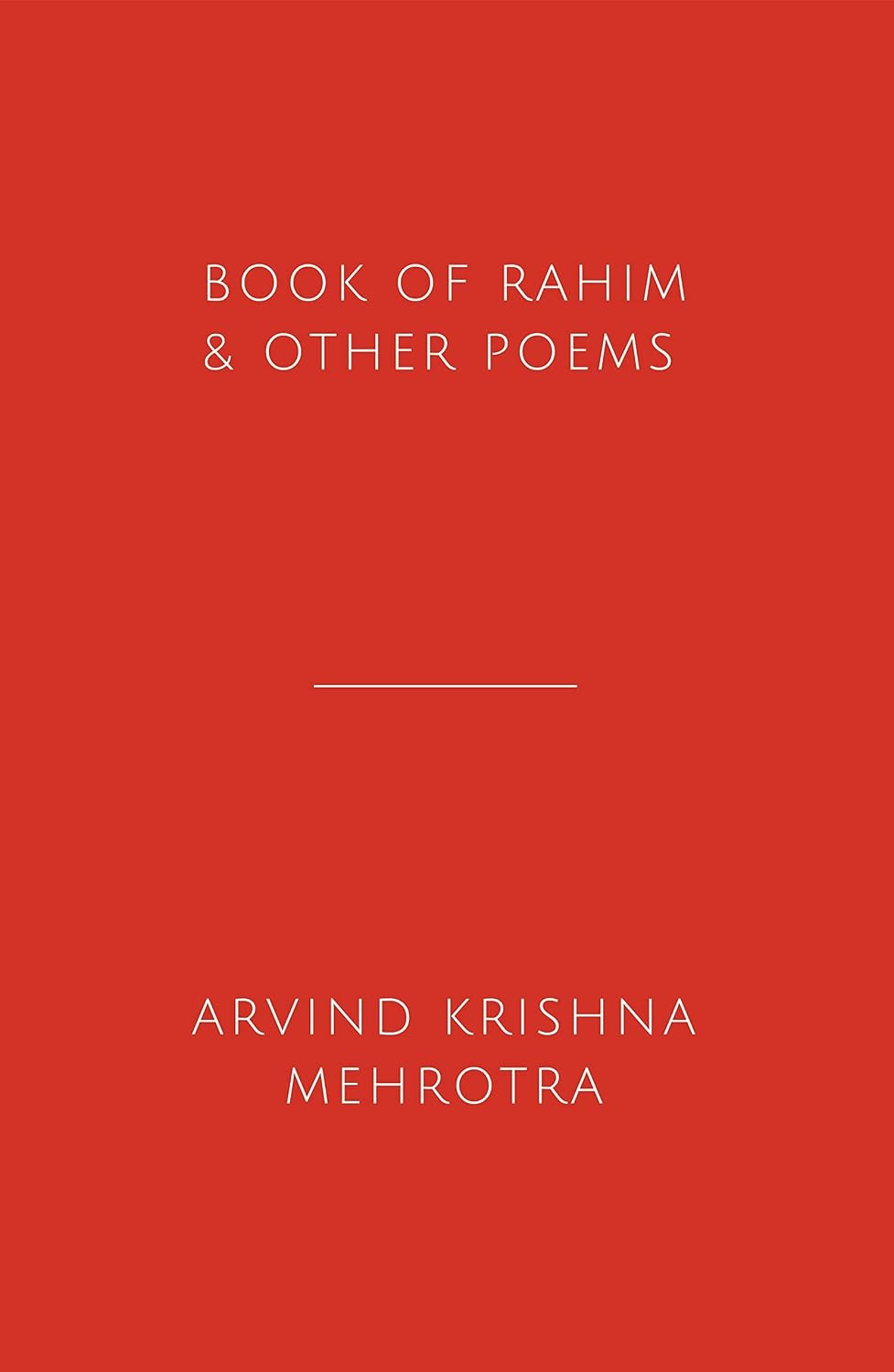 BOOK OF RAHIM & OTHER POEMS