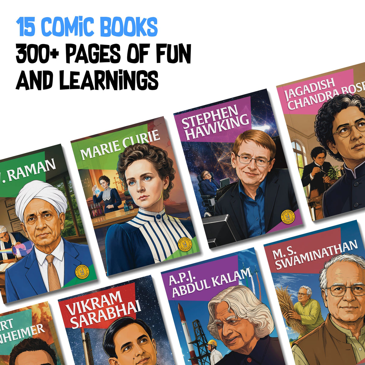 The Scientists (English) - set of 15 comics