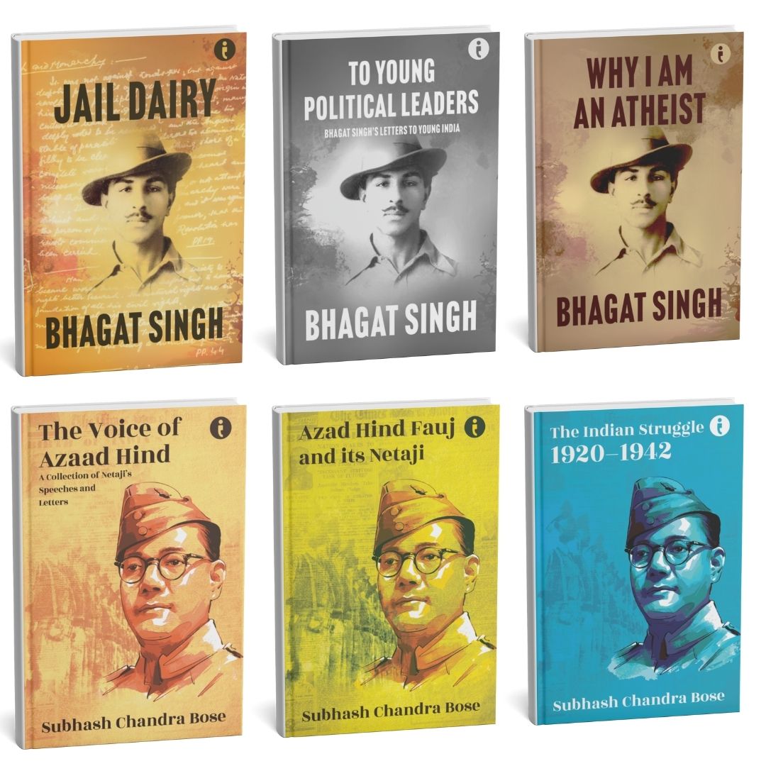 Great Heroes of India: Bhagat Singh and Subhash Chandra Bose (English) 6 Books Set